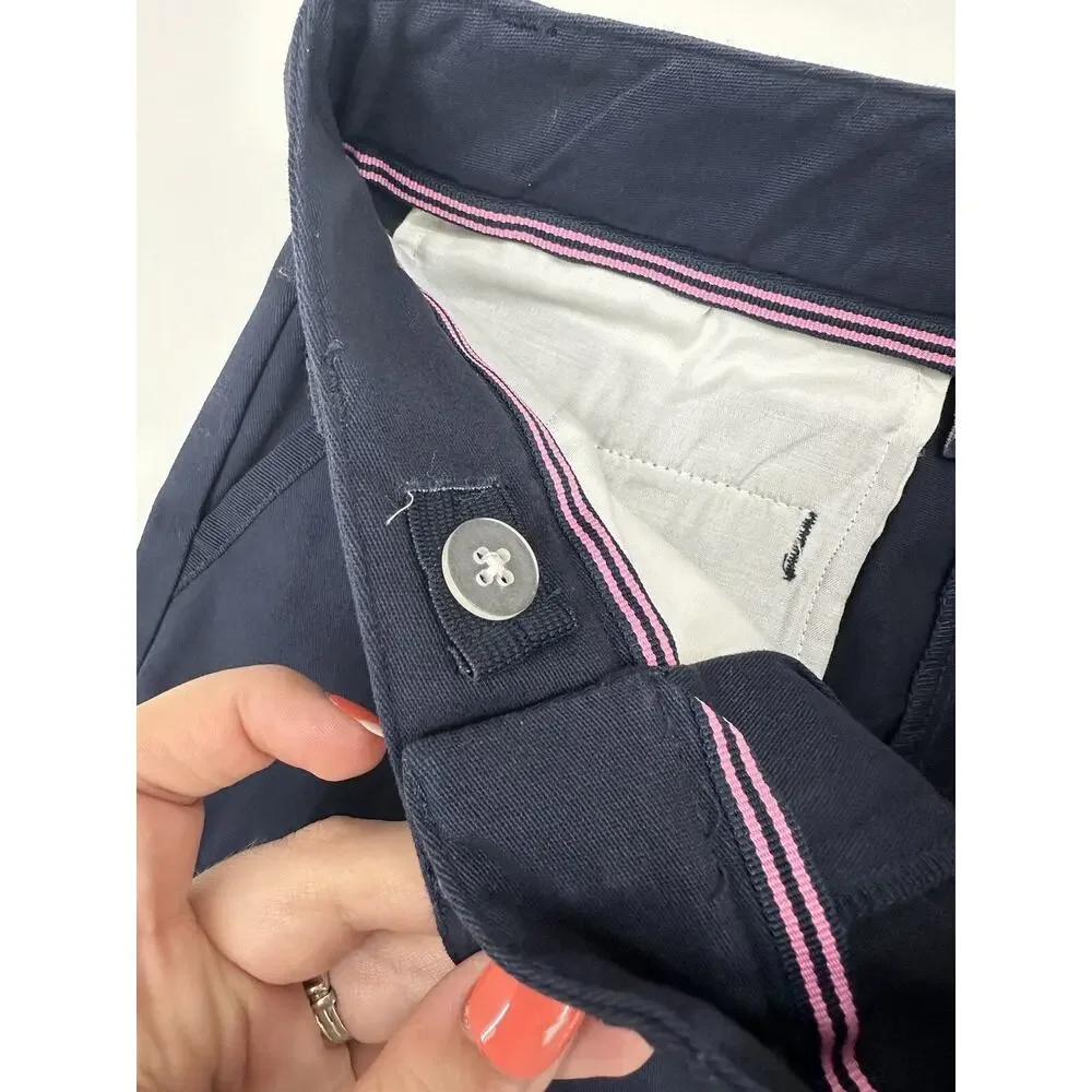 Nautica Girls School Uniform Shorts Size 10 Adjustable Skinny Bermuda Blue NWTs